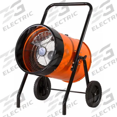 Dayton Portable Heater: 15kW Watt Output, Hardwired, 46°F Air Temp. Rise, 240V AC - Portable Salamander Electric Jobsite & Garage Heaters