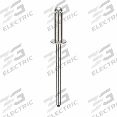 APPROVED VENDOR Blind Rivet,1.549" L,0.125" dia,PK500: Inch, 1 35/64 in Overall Lg, 29/64 in Body Lg - Domed-Head Blind Rivets