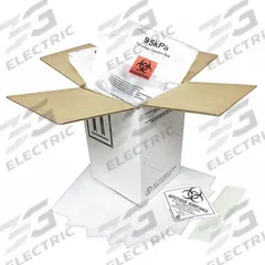 BERLIN Hazardous Material Shipping Kit: 17 3/16 in x 14 3/16 in x 12 3/16 in, ( 1 ) : Bag, 2 PK (MPN HMS-6925M). Key specifications — Brand: BERLIN; Color: White; Standards: IATA PI 650.