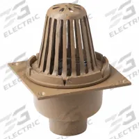 SMITH LIGHT COMMERCIAL Roof Drain: 8 3/4 in Overall Dia, 11 3/4 in Overall Ht, 8 3/4 in Overall Wd (MPN 110-Y02). Key specifications — Connection Type: No Hub; Includes: Mounting Screws; Dome Material: Cast Iron; Brand: SMITH LIGHT COMMERCIAL.