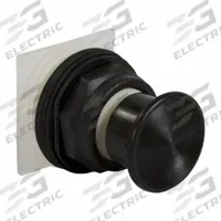 SCHNEIDER Mushroom Head Push Button: Black, 30 mm Mounting Size, Non-Metallic, Momentary (MPN 9001SKR24B). Key specifications — Brand: SCHNEIDER; Action: Momentary; Series: 9001SK; Push Button Material Type: Non-Metallic.