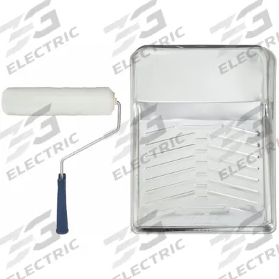 WOOSTER Paint Roller Kit: 5 Wire Cage Roller Frame, 9 in Roller Lg, 3/8 in Nap Size - Roller & Tray Kits