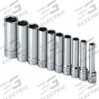 SK PROFESSIONAL TOOLS Socket Set: 1/4 in Drive, 10 Piece, 6-Point, SAE, 3/16 in to 9/16 in (MPN 4911). Key specifications — attr1224269: 1/4 in; attr1204685: Not Tether Capable; attr1204650: 3/16 in to 9/16 in; attr1204673: Socket Bits Not Included; attr1204688: SK PROFESSIONAL TOOLS; attr1224230: Friction; attr1206170: Deep Sockets.