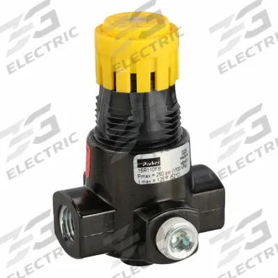 Parker Regulator: Zinc, 1/4 in NPT, 1 psig to 30 psig, 300 psig Max Op Pressure - Parker FRL Air Regulators