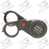 ESCHENBACH OPTIK GMBH Precision Folding Magnifier: 3X to 9X, 1.5 in Focal Distance, 23 mm Lens Dia (MPN 1186-9). Key specifications — attr1183285: 1.5 in; attr1183286: 23 mm; attr1183287: 36D; attr1183296: ESCHENBACH OPTIK GMBH; attr1183291: Precision Folding Magnifier.