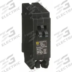 SQUARE D Miniature Circuit Breaker: 20 A, 120/240V AC, Single Phase, 10kA at 120/240V AC, 1 Poles (MPN HOMT2020). Key specifications — Phase: Single; Amps: 20 A; AC Voltage Rating: 120/240V AC; Max. AIR Rating: 10kA at 120/240V AC; For Use With: Homeline Load Center; Brand: SQUARE D.