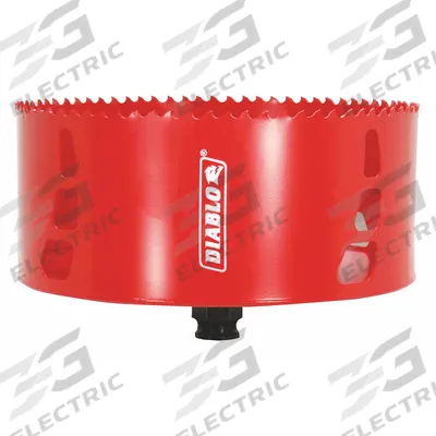 DIABLO Hole Saw: 6 in Saw Dia., 4 Teeth per Inch, 2 3/8 in Max. Cutting Dp - Multi-Material-Cutting Hole Saws without Arbor