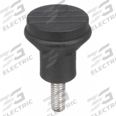 KIPP Hand Knob: Pull, Plastic w/ SS Thread, M8 Thread, 15 mm Thread Lg - Pull Knobs with Threaded Stud