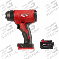 MILWAUKEE Heat Gun Kit: 18V DC, 5.0 Ah, 0°F to 875°F, 6 cfm Max Air Flow, Battery Included (MPN 2688-20, 48-11-1850). Key specifications — attr1256793: 5.0 Ah; attr1256805: Fixed; attr1256808: No; attr1256807: No; attr1316802: 1 Battery, No Charger.