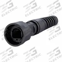 METZ CONNECT Plug Housing: Plug Housing Bend Protected, 1 Ports, Plastic, IP65/IP6X/IPX7, Black (MPN 1401025002KE). Key specifications — Brand: METZ CONNECT; IP Rating: IP65; Product Type: Plug Housing Bend Protected; Color: Black; Material: Plastic; Compatible Inserts: OpDAT Industry 2LC Plug Insert; Housing Type: Plug.