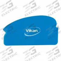 VIKAN Hand Scraper: 6 1/2 in Blade Lg, 6 1/2 in Overall Lg, Polypropylene, FDA Compliant (MPN 40513). Key specifications — FDA Compliant: Yes; Blade Material: Polypropylene; Metal Detectable: No; NSF Certified: No; Perforation: Solid; Brand: VIKAN.