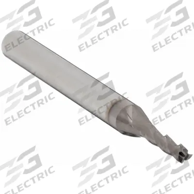 APPROVED VENDOR Square End Mill: Carbide, TiCN Coated, 3 Flute, 3/64" Mill Dia, 1/8" LOC - General Purpose Carbide Square End Mills