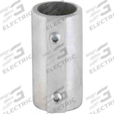 HOLLAENDER Structural Pipe Fitting: External Coupling, External Coupling, 1 1/2 in For Pipe Size - Aluminum Couplings