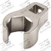 TEKTON Crowfoot Wrench: Steel, Satin Nickel, 3/8 in Drive Size, 18 mm Head Size, 6 Points (MPN WCF16218). Key specifications — attr309661: Steel; attr309662: Satin Nickel; attr324934: TEKTON.