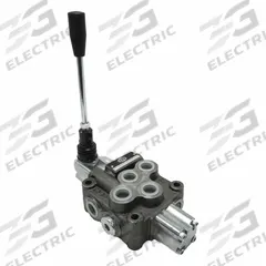 HYDRO CUSTOM Hydraulic Directional Control Valve: Four-Way / Three Positions, Motor Center, 1 Spools (MPN 228955). Key specifications — attr1017968: HYDRO CUSTOM; attr1017969: Motor Center; attr1018005: Detent.