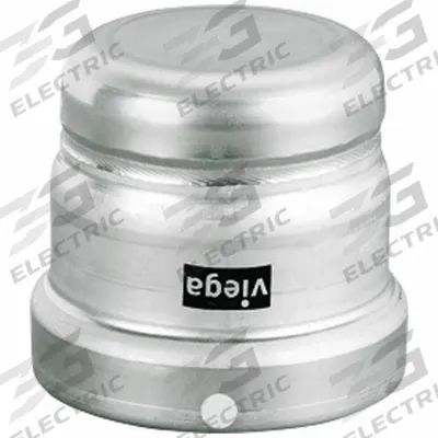 VIEGA MEGAPRESS Crimp Fitting Cap: 2 1/2 in Pipe Size, Press-fit, FKM - Stainless Steel Press Fittings