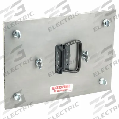 DUCTMATE Duct Access Door: 16 in x 20 in, 11 ga, Steel, Thumbscrews, 2,300°F Max Temp Rating - High-Temperature Flat Access Doors
