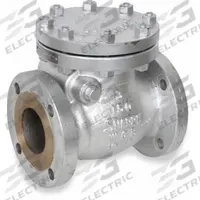 SHARPE Check Valve: Swing, 2-Way, Inline Valve Body, 3 in Pipe Size, Flange x Flange, 650°F, Std (MPN 4371002750). Key specifications — Seat Material: Metal; Brand: SHARPE.