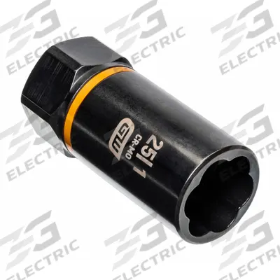 GEARWRENCH Deep Extraction Sockets: 1 in Socket Size, 6-Point, Deep, Black Oxide - 1/2" Drive Bolt Extraction Impact Sockets