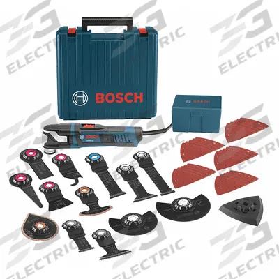 BOSCH Oscillating Tool Kit: 8,000 to 20,000, 3.6° Oscillation Angle, 5.5 A Current - Bosch Corded Oscillating Tools