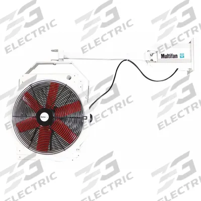 MULTIFAN Mounted Fan: 20 in Blade Dia, 120V AC, 1/3 hp Motor HP, Wall Mount - Corrosion-Resistant Industrial Wall-Mount Fans
