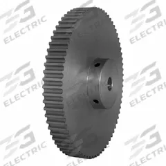 DAYTON Timing Pulley: Curvilinear, Fixed, For HTD Timing Belt Section, For 9 mm Belt Wd, 72 Teeth (MPN 72-5M09-6A5). Key specifications — Brand: DAYTON; Finish: Clear Anodized; For Belt Series: Powerhouse®.