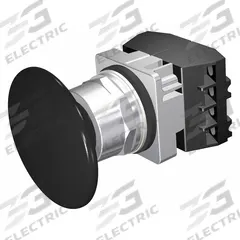 SIEMENS Mushroom Head Push Button: Non-Illuminated, Mushroom Head Profile, Non-Metallic, 30 mm, 2NO (MPN 52PM9V1F). Key specifications — Brand: SIEMENS; Action: Momentary; Series: Class 52; Terminal Connection: Pressure Plate; Push Button Material Type: Non-Metallic.