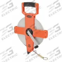 KESON Long Tape Measure: Manual, NR-60M, Metric, 60 m, 2 mm, Plastic, Loop Tip, Metric, Steel, Open. Key specifications — attr939846: NR-60M; attr939849: Steel; attr939859: Loop; attr939850: Single-Sided; attr939855: 2 mm; attr944023: Dead Foot; attr940484: KESON; attr985224: Plastic.