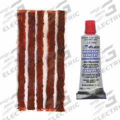 TRU-FLATE Tire Repair Kit: Tire Repair Refill, Car Tires/Truck Tires, 0.30 oz Cement/(5) Strings (MPN 15-164). Key specifications — Product Type: Tire Repair Refill; Compatible Tire Type: Car Tires; Brand: TRU-FLATE; Includes: 0.30 oz Cement.