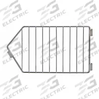APPROVED VENDOR Modular Stacking Basket Divider: 1/4 in x 14 in x 9 in, Steel, Chrome, Silver (MPN 45VY41). Key specifications — Finish: Chrome; Material: Steel; Color: Silver; Brand: APPROVED VENDOR.