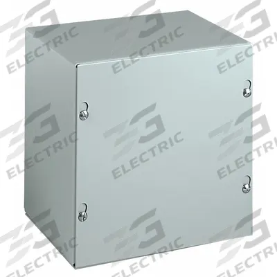 WIEGMANN Enclosure: Steel, 30 in x 30 in x 8 in, NEMA 1, Solid Cover, Screw On - Steel Indoor Enclosures with Screw-On Covers