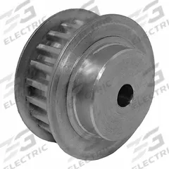 DAYTON Timing Pulley: Trapezoidal, Plain, For T5 Timing Belt Section, For 10 mm Belt Wd, 22 Teeth (MPN 21T5/22-2). Key specifications — Brand: DAYTON; Tooth Profile: Trapezoidal; Finish: Plain.