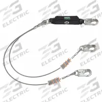 MSA Shock-Absorbing Lanyard: Shock Pack, Aluminum Snap Hook, Aluminum Snap Hook, 310 lb Capacity (MPN 10213788). Key specifications — Brand: MSA; Color: Gray; Visual Load Indicator: Yes; Shock-Absorbing Lanyard Material: Stainless Steel.