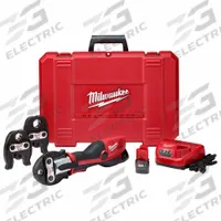 MILWAUKEE Cordless Press Tool Kit: M12™ REDLITHIUM™, Compact, Inline, For 1/2 in to 1 in Pipe (MPN 2473-22). Key specifications — attr518742: FORCE LOGIC™; attr525712: Propress 1/2 in, 3/4 in, 1 in; attr518712: Bare Tool.