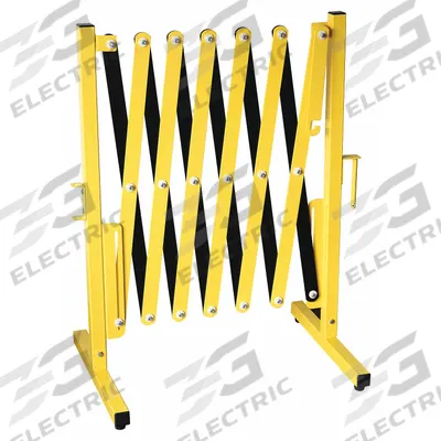 APPROVED VENDOR Portable Barricade: Accordion, Stationary, 37 1/2 in Ht - Expandable Barricades