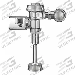 SLOAN Automatic Flush Valve: 0.5 gpf Gallons per Flush, Battery, 11 1/2 in Rough-In, Exposed, Top (MPN SLOAN 186-0.5 DFB SMO). Key specifications — Spud Location: Top; Brand: SLOAN.