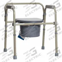 DYNAREX Commode Chair: Gray, 22 1/2 in Overall Wd, 28 in Overall Ht (MPN 10372). Key specifications — Color: Gray; Toilet Product Type: Commode Chair; Includes: Snap-On Seat with Lid; Brand: DYNAREX; Features: Can be Configured as a Commode, Raised Toilet Seat or Toilet Safety Frame over Existing Toilets.
