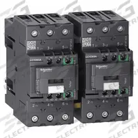 SCHNEIDER IEC Magnetic Contactor: Reversing, 3 Poles, 3NO Contacts, 65 A, 120V AC/240V AC Coil (MPN LC2D65AKUE). Key specifications — Brand: SCHNEIDER; Integrated Surge Suppression: No.
