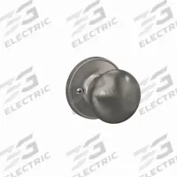 SCHLAGE RESIDENTIAL Stratus Knob Lockset: Dummy Lever Locksets, Nickel (MPN J170-STR-619). Key specifications — Ligature Resistance: Not Ligature-Resistant; Brand: SCHLAGE RESIDENTIAL; Visual Indicator Message: No Message; Lockset Style: Stratus; ADA Compliant: No; Finish: Satin Nickel-Plated : Metal.