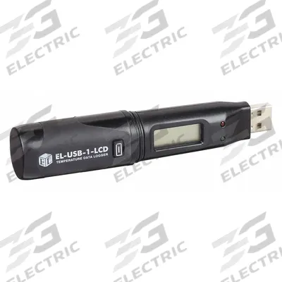 LASCAR Temperature Data Logger: -31°F to 176°F, -35°C to 80°C, EL-USB-1-LCD, Temp - Temperature Data Loggers