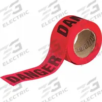 APPROVED VENDOR Barricade Tape: 150 ft Lg, 3 in Wd, Danger Legend, Wood Fiber, Red Color (MPN 91088). Key specifications — Tape Message: Danger; Message Color: Black; Brand: APPROVED VENDOR.