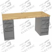 TENNSCO Workbench: Fixed Ht, Butcher Block, 72 in x 30 in, 3,600 lb Overall Load Capacity, Gray (MPN MWB-5-3072M). Key specifications — Brand: TENNSCO.