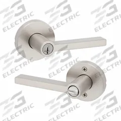 KWIKSET Door Lever Lockset: Office Lever Locksets, Nickel, ADA Compliant (MPN 740HFL-RDT-15-SMT-6AL-RCS). Key specifications — attr1024149: Not Ligature-Resistant; attr1011488: KWIKSET; attr1011524: No Message; attr1011506: Rose; attr1011485: Yes; attr1059461: Satin Nickel-Plated : Zinc.