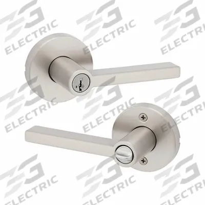 KWIKSET Door Lever Lockset: Office Lever Locksets, Nickel