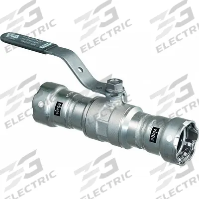 VIEGA MEGAPRESS Manual Two-Way Ball Valve: 1 1/4 in, Carbon Steel, Straight, Press x Press - Carbon Steel Ball Valves