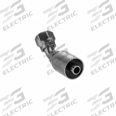 Parker Hydraulic Crimp Fitting: Steel x Steel, 45° Elbow, -8 For Hose Dash Size - Parker Crimp Hydraulic Hose Fittings with ORS Connection