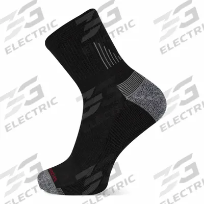 WOLVERINE Socks: Ankle, Men's, Black, Polyester - Performance Work Socks