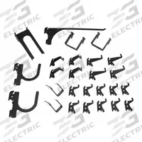 WALL CONTROL Slotted Toolboard Hook Kit: 20 Hooks, Black, Steel, Powder Coated (MPN 35-K-DLXBK). Key specifications — Locking System: Hanging; For Tool Type: Box End Wrenches; Material: Steel; Finish: Powder Coated; Includes: (2) Slotted Toolboard C-Brackets, 1 in x 1 in; Brand: WALL CONTROL; Color: Black.