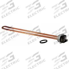 RHEEM Resistored HWD Element: HWD, 4,500 W, 208V/240V AC, Threaded Pipe, 13.5 in Insert Lg (MPN SP10552MH). Key specifications — Compatible Manufacturer Part Number: 82V30; Display Sell UOM: EA; Operating Voltage: 208V/240V AC; Includes Gasket: Yes; Sheath Material: Copper; Element Mount Type: Threaded Pipe; Includes Mounting Hardware: Yes; Sub-brand: Vanguard.