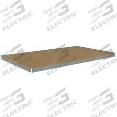 TENNSCO Shelf: 96 in x 48 in, 1,250 lb Load Capacity, Particleboard, Gray, Shelf (MPN ZLES-9648D). Key specifications — Decking Material: Particleboard; Includes: (4) Beams; Decking Finish: Unfinished; Shelf Configuration: Single Straight; Color: Gray; Frame Material: Steel; Brand: TENNSCO; Frame Finish: Zinc Plated.